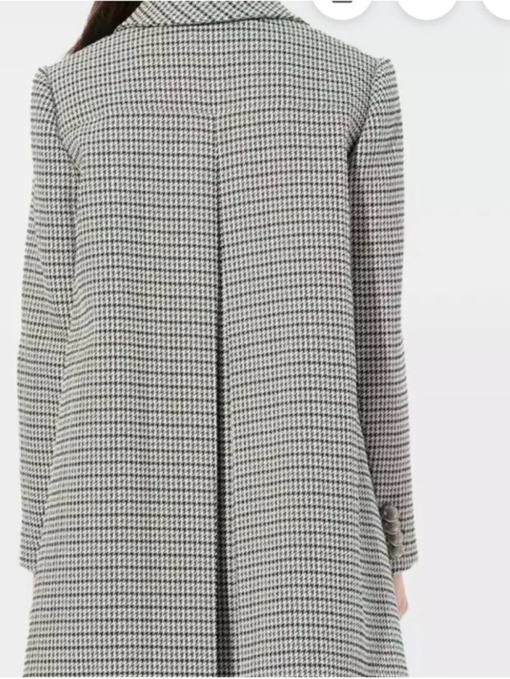 Alexander Mcqueen Houndstooth Double-Breasted Coat. Size 42 US size 8 - Picture 3 of 11